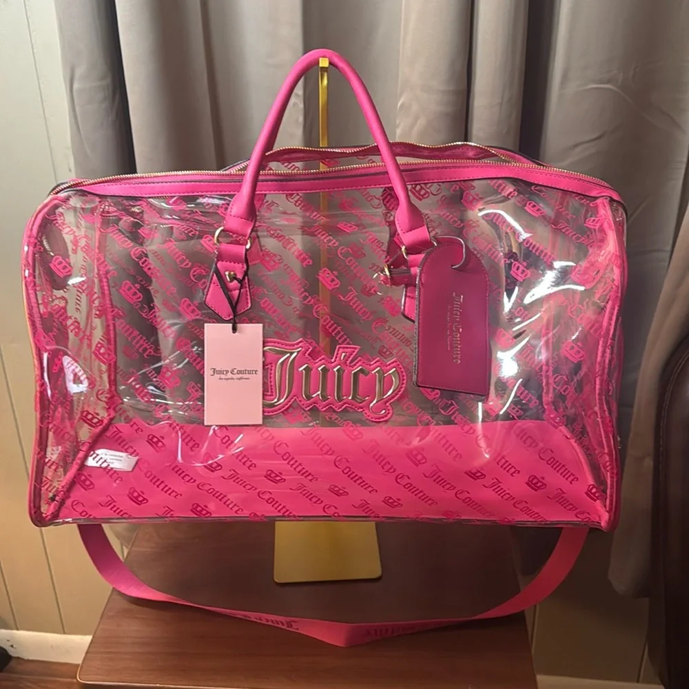 Juicy Couture Free love clear weekender bag - Picture 1 of 8
